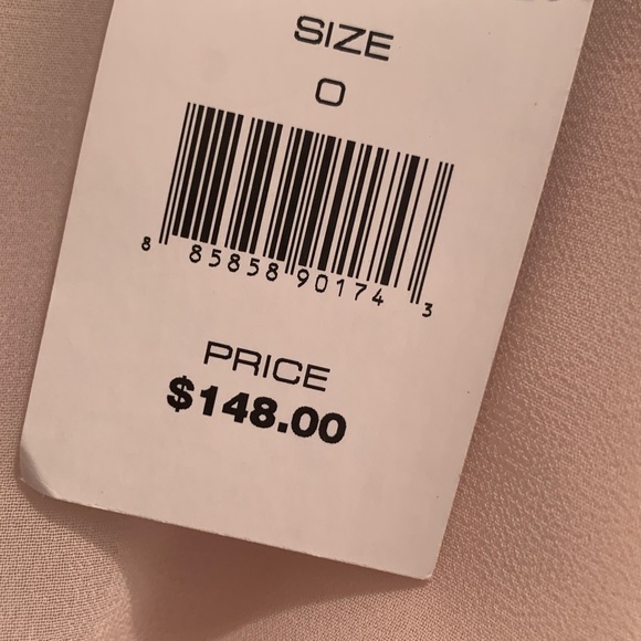 NWT French Connection Summer Dress in Soft Pink with Geometric Pattern Size 0 - Picture 6 of 6